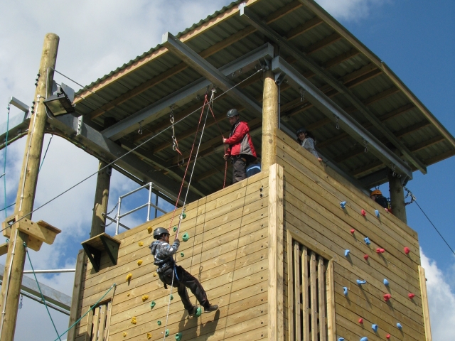  Rappel es bajar por la pared 